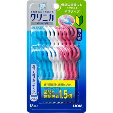 클리니카 어드밴티지 덴탈 플로스 Y자 타입 18개입 라이온
