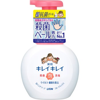 키레이 키레이 약용 폼 핸드솝 프루트 믹스향 펌프 250ml 라이온