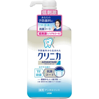 클리니카 어드밴티지 덴탈 린스 저자극 타입 논알코올 900ml 라이온