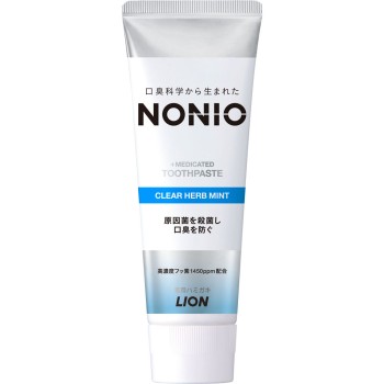 NONIO(노니오) 치약 클리어 허브 민트 치약 130g 라이온