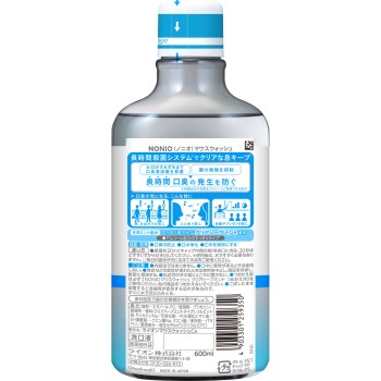 NONIO 마우스워시 클리어 허브 민트 구강 세정액 600ml 라이온