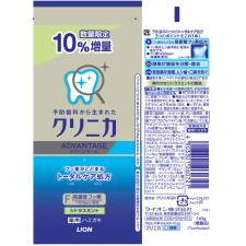 클리니카 어드밴티지 치약 시트러스 민트 10% 증량 치약 143g 라이온