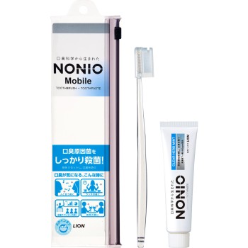 NONIO Mobile 휴대용 치약·칫솔 세트 트래블 세트 1개+30g 라이온