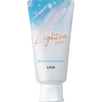 Lightee 치약 화이트 시트러스 민트 화이트닝 치약 53g 라이온