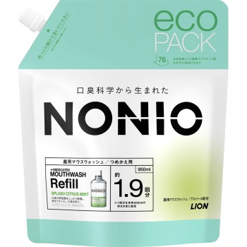NONIO 마우스워시 스플래시 시트러스 민트 리필용 950ml 라이온 (의약외품)