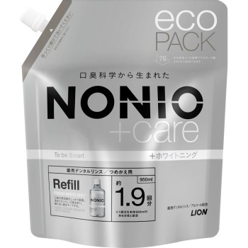 NONIO(노니오) 구강세정제 플러스 화이트닝 리필 파우치 구강세정제 950ml 라이온
