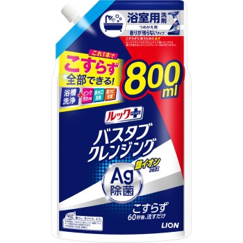 룩 플러스 욕조 클렌징 은이온 플러스 향이 남지 않는 타입 리필 대용량 800ml 라이온