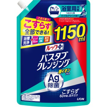 룩 플러스 욕조 클렌징 은이온 플러스 리필 초특대 1150ml 라이온