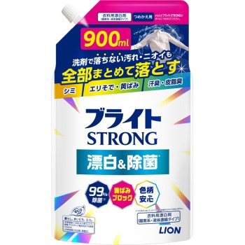 브라이트 STRONG 표백&항균 젤 리필 900g 라이온