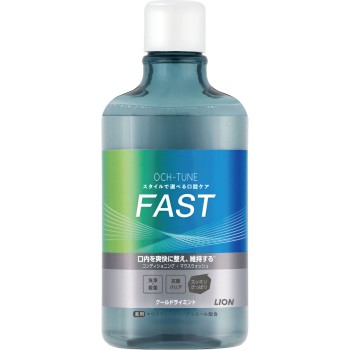 OCH-TUNE 마우스워시 FAST 쿨드라이민트 600ml 라이온