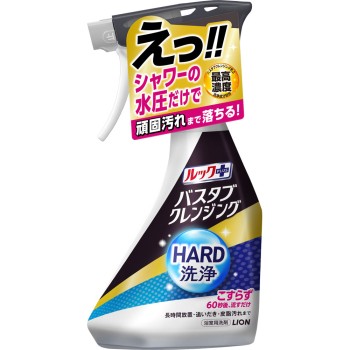 룩 플러스 욕조 클렌징 욕실 세제 문지르지 않는 하드 세정 본체 시트러스향 500ml 라이온