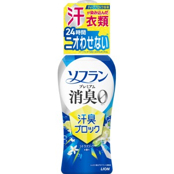 소프란 프리미엄 소취 땀냄새 블록 섬유유연제 본체 시트러스 솝 향 480ml 라이온