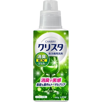 CHARMY 크리스타 소취EX 젤 식기세척기용 세제 본체 시트러스 허브 향 식기세척기 세제 480g 라이온