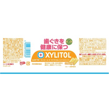 자일리톨 오라테크트 껌 시트러스 민트 슬림 보틀 125g 롯데