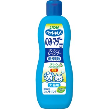 펫키레이 벼룩 제거 린스인 샴푸 반려견·반려묘용 그린 플로럴 향 330ml 라이온 상사