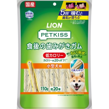 PETKISS 식후 양치 껌 저칼로리 소형견용 110g 라이온 상사