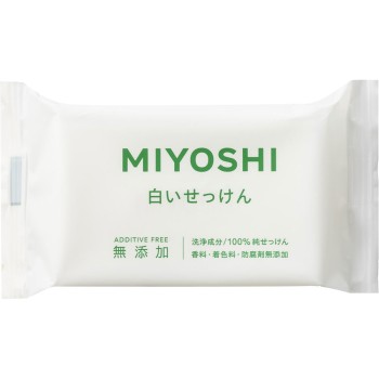 MIYOSHI 무첨가 흰 비누 108g 미요시비누