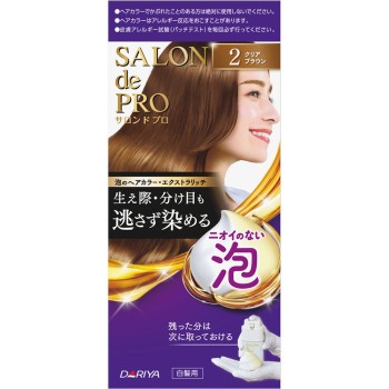 살롱 드 프로 폼 헤어 컬러 엑스트라 리치 (백발용) 2 클리어 브라운 50g+50g