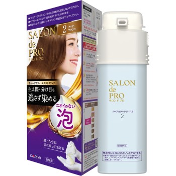 살롱 드 프로 폼 헤어 컬러 엑스트라 리치 (백발용) 2 클리어 브라운 50g+50g