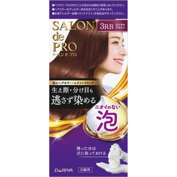 살롱드프로 거품 헤어컬러 엑스트라리치(백발용) 3RB 【로열브라운】 50g+50g 다리야