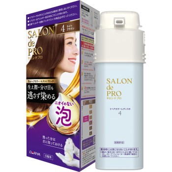 살롱드프로 거품 헤어컬러 엑스트라리치(백발용) 4 라이트브라운 50g+50g 다리야