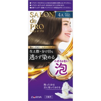 살롱 드 프로 거품 헤어 컬러 엑스트라 리치 (흰머리용) 4A 애쉬 브라운 50g+50g 다리야
