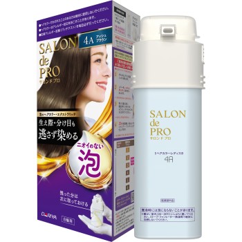 살롱 드 프로 거품 헤어 컬러 엑스트라 리치 (흰머리용) 4A 애쉬 브라운 50g+50g 다리야