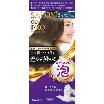 살롱드프로 거품 헤어컬러·엑스트라리치(새치용) 3A [밝은 애쉬브라운] 50g+50g 다리야