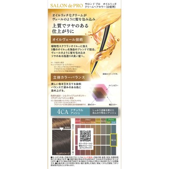 살롱 드 프로 오일 리치 크림 헤어 컬러 4CA 56g 44g