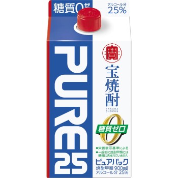 다카라 소주 「퓨어 팩」 25도 900ml 다카라주조