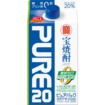 다카라 소주 「퓨어 팩」 20도 900ml 다카라주조