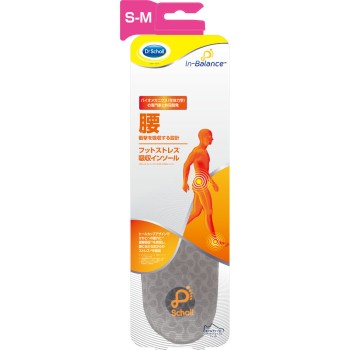 닥터 숄 인 밸런스 풋 스트레스 흡수 깔창 허리 S-M 1발입 Scholls Wellness Co