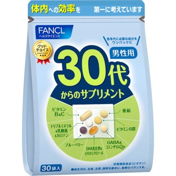 30대부터의 서플리먼트 남성 30일분 30봉 판클