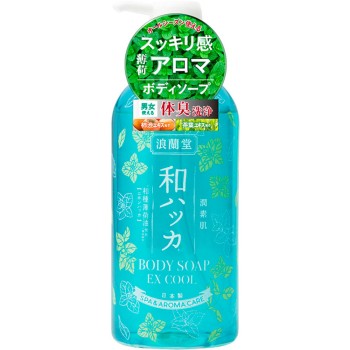촉촉 맨살 일본 박하 쿨 보디 솝 480ml 코스메텍스 롤랜드
