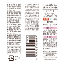 라스팅 립 컬러 N 501 오렌지계 7g 세잔느화장품