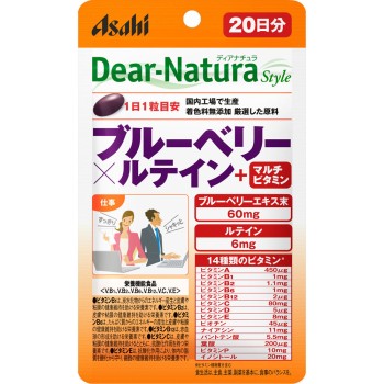 디어 내추라 스타일 블루베리×루테인＋멀티비타민 20알 아사히 그룹 식품 주식회사