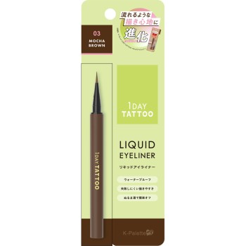 K-팔레트 1DAY TATTOO 리퀴드 아이라이너a 03 모카 브라운 _ 쿠오레