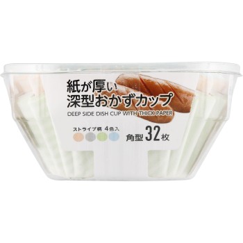 종이가 두꺼운 깊은 반찬 컵 각형 32매 알파믹