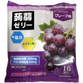 MK 염분 플러스 곤약 젤리 그레이프 맛 200g 센카 시스템