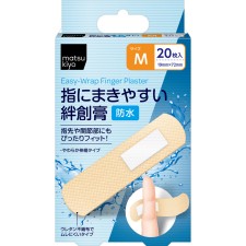 마츠키요 손가락에 감기 쉬운 반창고 방수 타입 M사이즈 20매