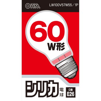 OHM 실리카 전구 60W형 LW100V57W 옴전기