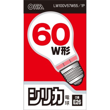 OHM 실리카 전구 60W형 LW100V57W 옴전기