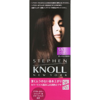 스티브 놀 컬러 쿠튀르 크림 헤어 컬러 5Y 딥 옐로우 브라운 코세