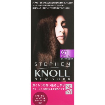 스티브 놀 컬러 쿠튀르 크림 헤어 컬러 6Y 옐로우 브라운 코세