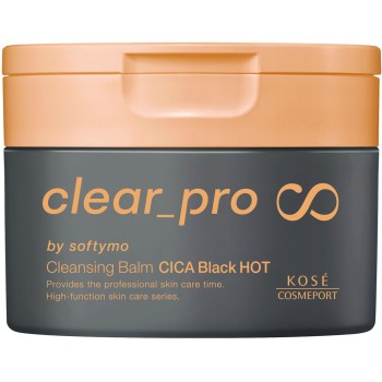 소프티모 클리어 프로 클렌징밤 CICA 블랙핫 90g KOSE 코세 코스메포트