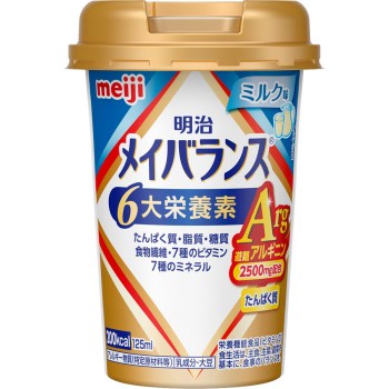 메이지 메이바란스 Arg Mini컵 밀크맛 125ml 메이지(구 메이지제과)