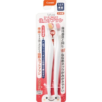 테테오 첫 양치 마무리 양치용 탄탄한 모끝 ― 콤비