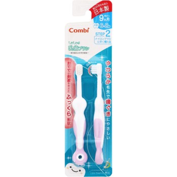 테테오 첫 양치 유치 칫솔 STEP2 콤비