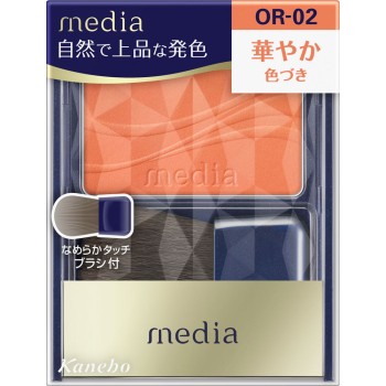 미디어 브라이트업 치크 S OR-02 2.8g 가네보