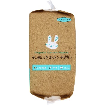 오가닉 코튼 냅킨 날개 부착 21.5cm 20매 코튼라보 (의약외품)